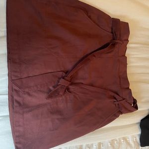 Abercrombie vegan suede skirt